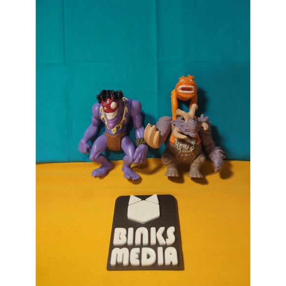 2 1998 Vintage Small Soldiers Gorgonites Dreamworks Burger King Figures - Picture 1 of 4
